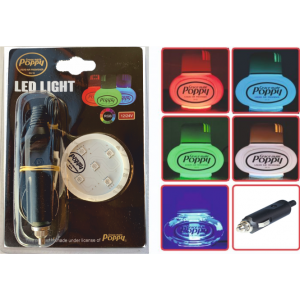 Poppy Grace Mate® ledverlichting RGB met aanstekerplug 12-24 volt 